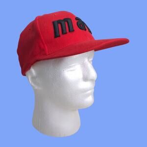 Rare Cinemax MAX Snapback Hat Red 80s 90s Cap Logo Cable Promo Vintage HTF